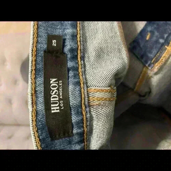 Hudson Jeans Remi High Rise Straight Crop Distressed Jeans - Picture 8 of 12